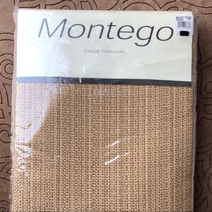 NEW! Table Cloth Woven Camel-Color by Montego